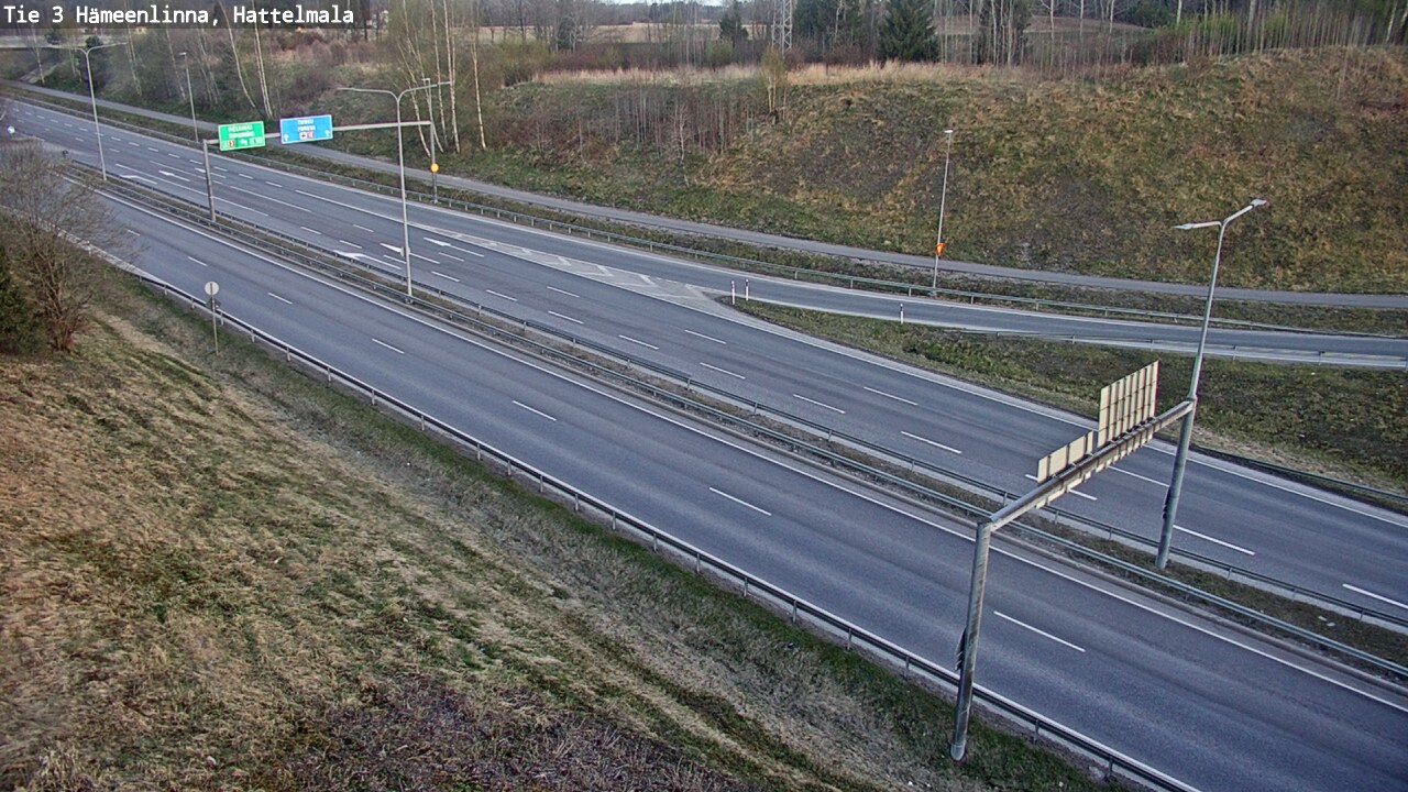 Weather Camera Image Road 3 Hämeenlinna, Hattelmala, Hämeenlinna, Kanta-Häme