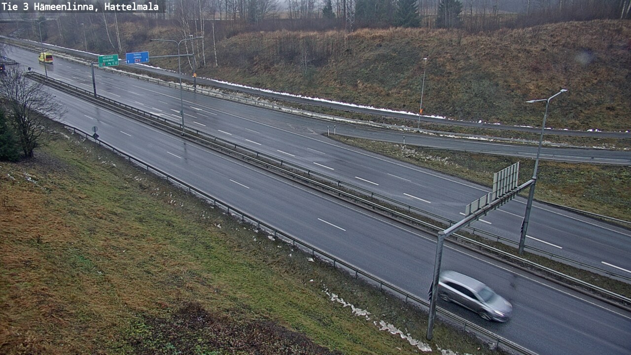 Weather Camera Image Väg 3 Tavastehus, Hattelmala, Hämeenlinna, Kanta-Häme