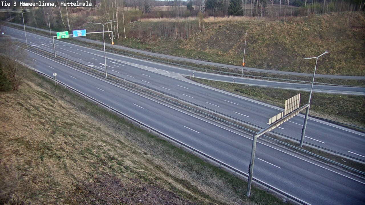 Weather Camera Image Road 3 Hämeenlinna, Hattelmala, Hämeenlinna, Kanta-Häme