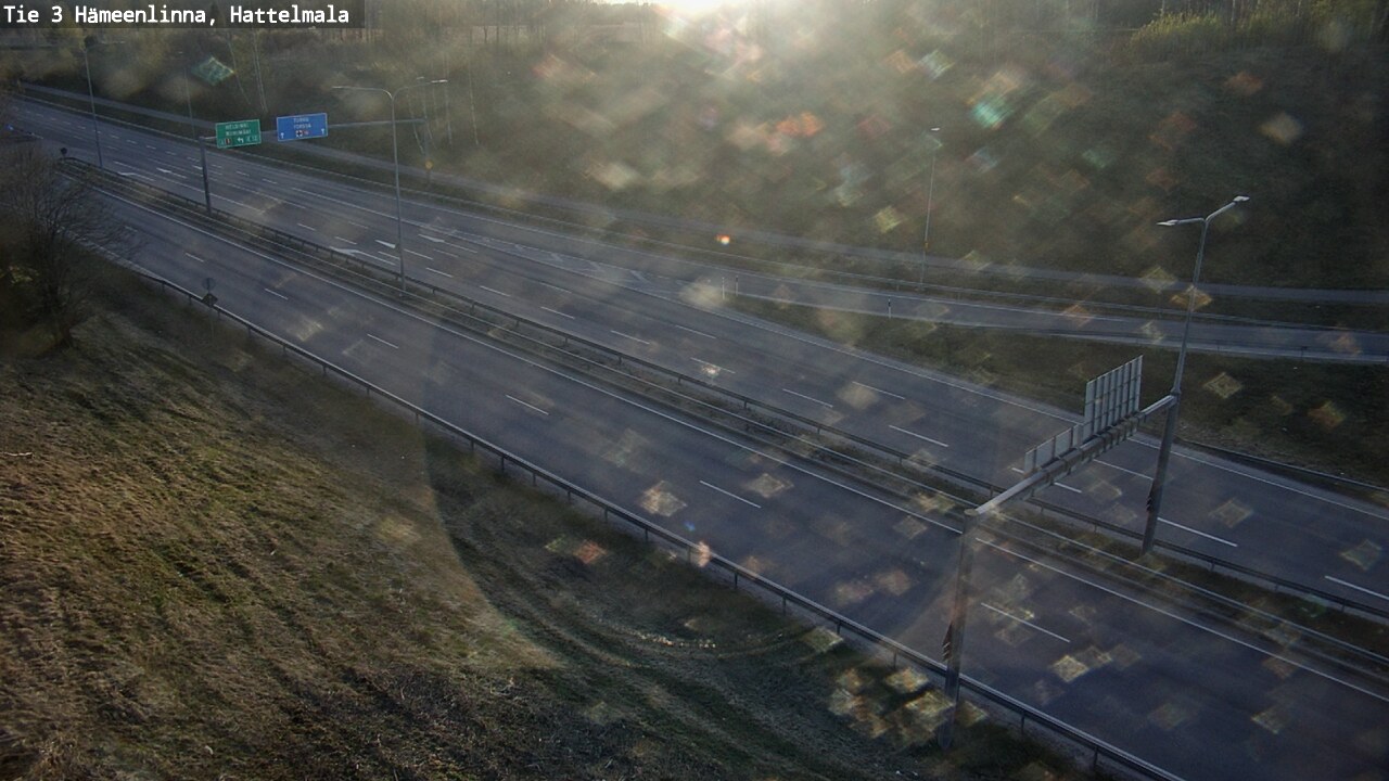 Weather Camera Image Road 3 Hämeenlinna, Hattelmala, Hämeenlinna, Kanta-Häme