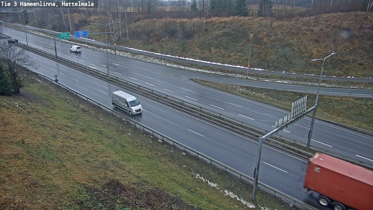 Weather Camera Image Road 3 Hämeenlinna, Hattelmala, Hämeenlinna, Kanta-Häme