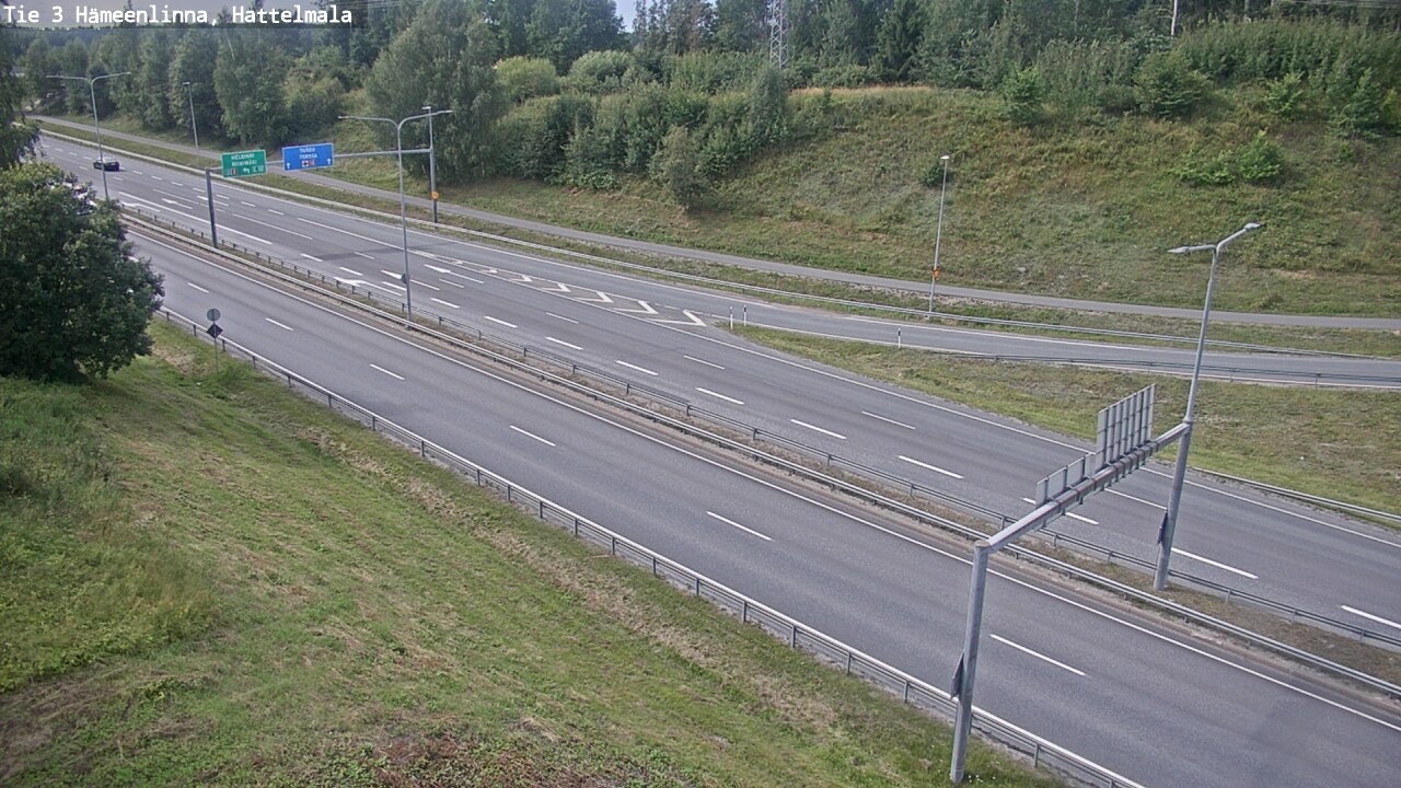 Weather Camera Image Väg 3 Tavastehus, Hattelmala, Hämeenlinna, Kanta-Häme