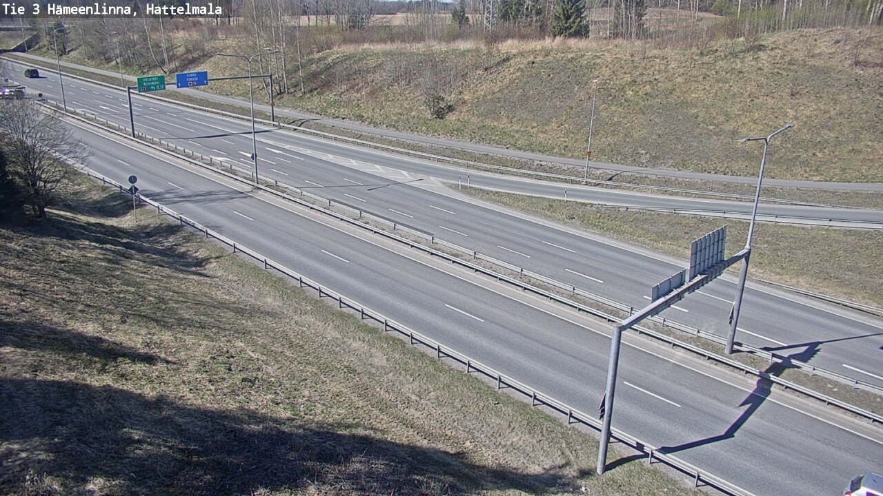 Weather Camera Image Road 3 Hämeenlinna, Hattelmala, Hämeenlinna, Kanta-Häme