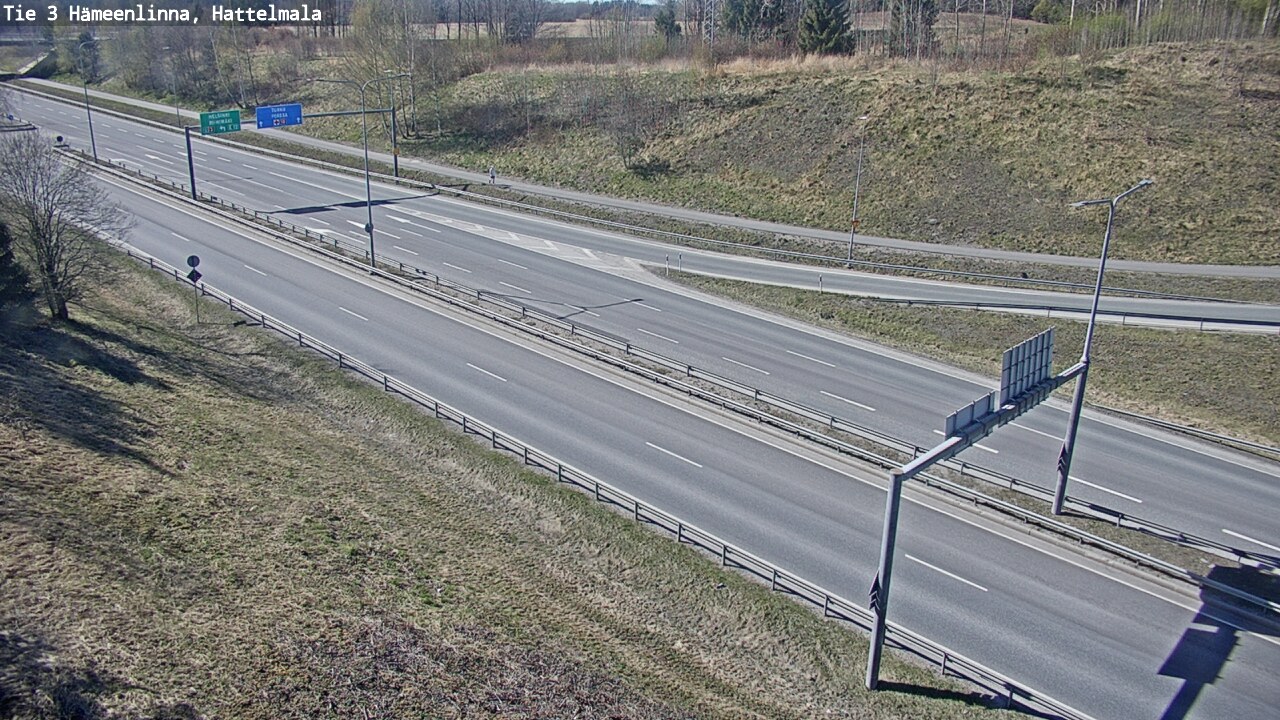 Weather Camera Image Road 3 Hämeenlinna, Hattelmala, Hämeenlinna, Kanta-Häme