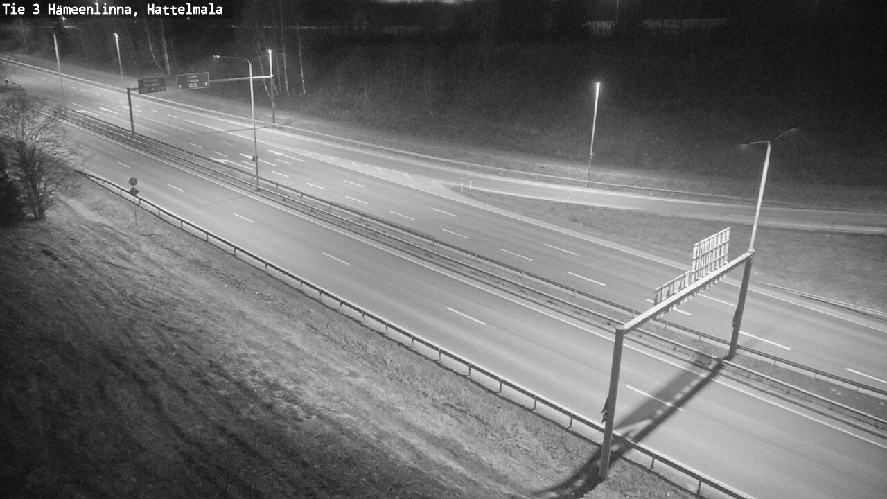 Weather Camera Image Road 3 Hämeenlinna, Hattelmala, Hämeenlinna, Kanta-Häme