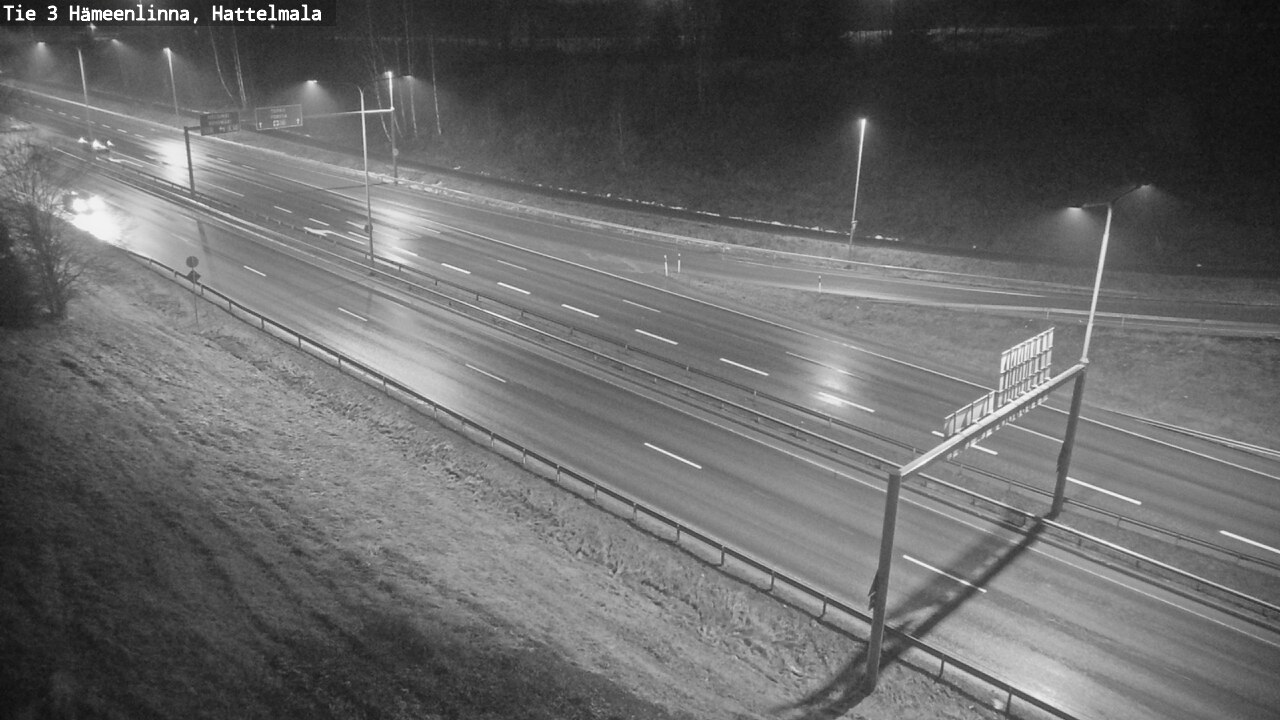 Weather Camera Image Road 3 Hämeenlinna, Hattelmala, Hämeenlinna, Kanta-Häme