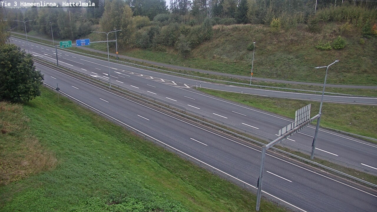 Weather Camera Image Road 3 Hämeenlinna, Hattelmala, Hämeenlinna, Kanta-Häme