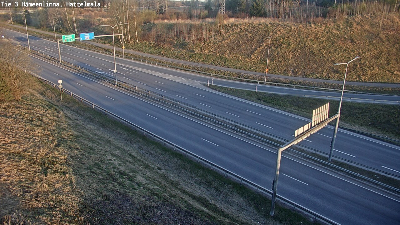 Weather Camera Image Väg 3 Tavastehus, Hattelmala, Hämeenlinna, Kanta-Häme