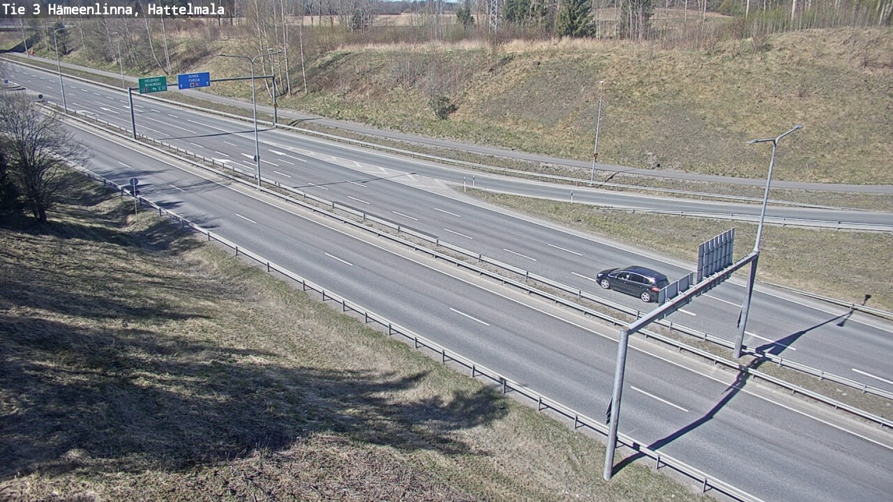 Weather Camera Image Road 3 Hämeenlinna, Hattelmala, Hämeenlinna, Kanta-Häme