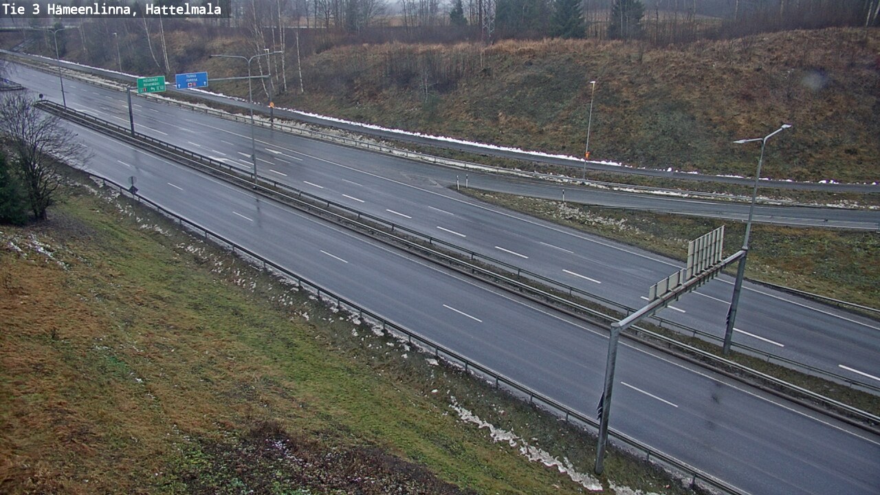 Weather Camera Image Väg 3 Tavastehus, Hattelmala, Hämeenlinna, Kanta-Häme