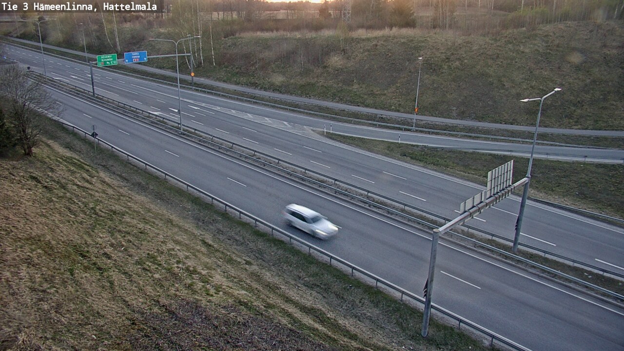 Weather Camera Image Road 3 Hämeenlinna, Hattelmala, Hämeenlinna, Kanta-Häme