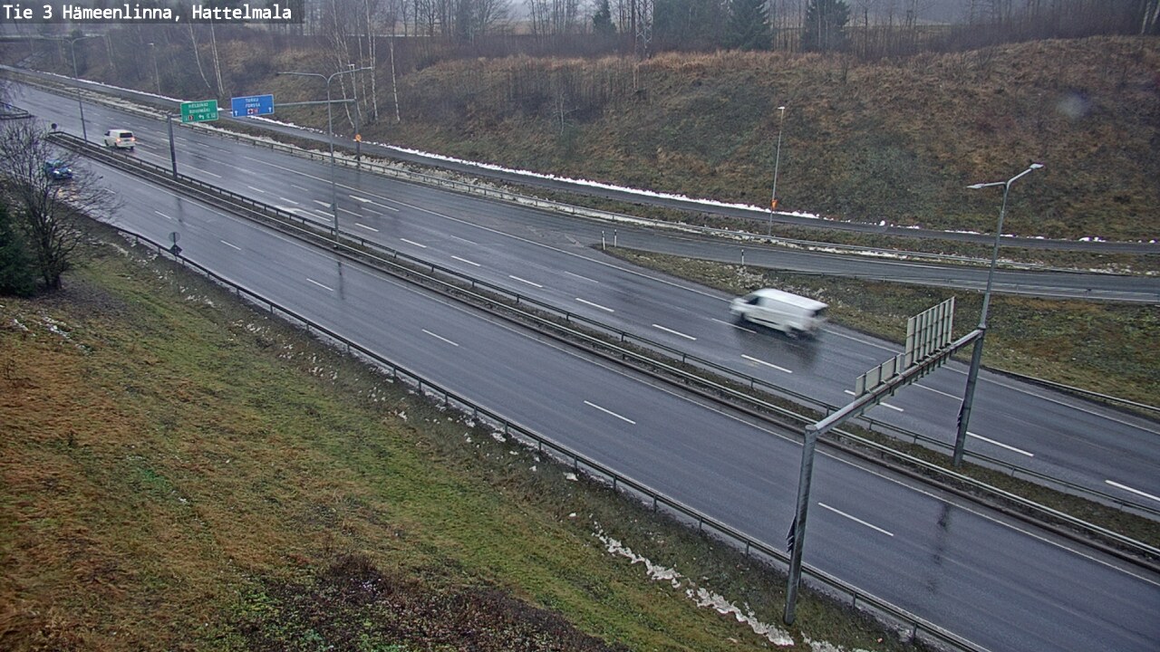 Weather Camera Image Väg 3 Tavastehus, Hattelmala, Hämeenlinna, Kanta-Häme