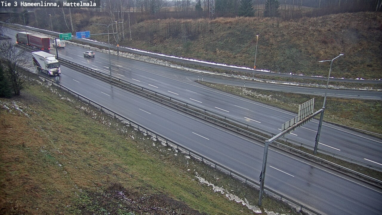Weather Camera Image Väg 3 Tavastehus, Hattelmala, Hämeenlinna, Kanta-Häme