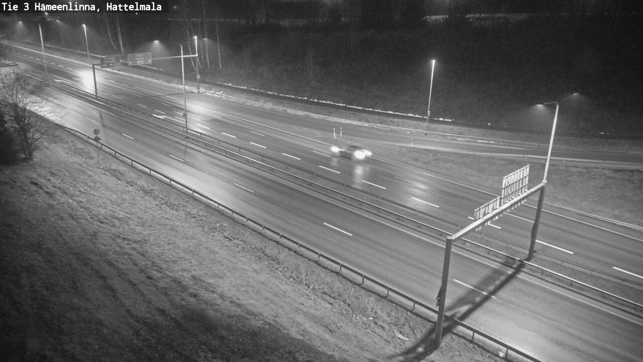 Weather Camera Image Road 3 Hämeenlinna, Hattelmala, Hämeenlinna, Kanta-Häme