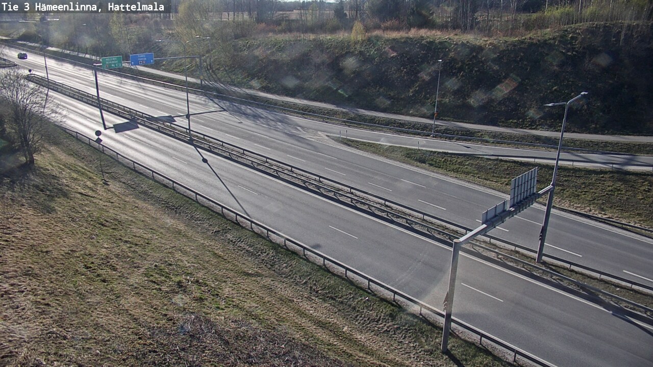 Weather Camera Image Road 3 Hämeenlinna, Hattelmala, Hämeenlinna, Kanta-Häme