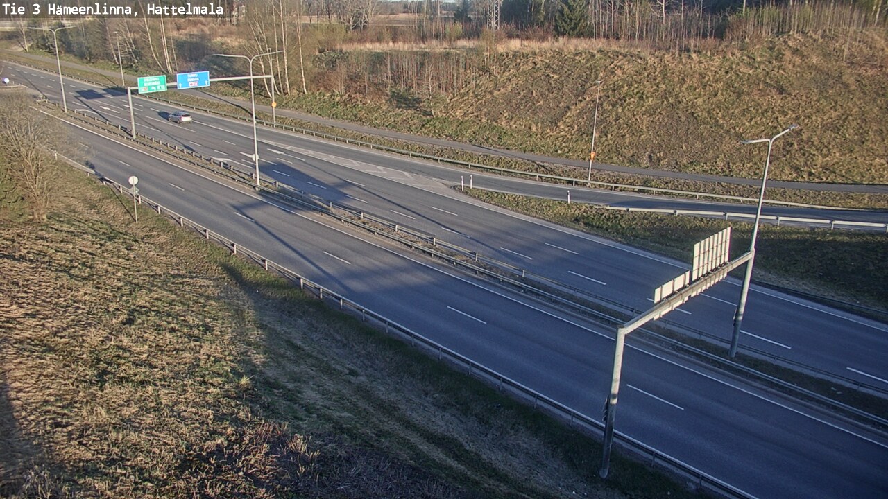 Weather Camera Image Väg 3 Tavastehus, Hattelmala, Hämeenlinna, Kanta-Häme