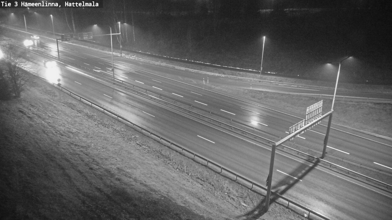 Weather Camera Image Road 3 Hämeenlinna, Hattelmala, Hämeenlinna, Kanta-Häme