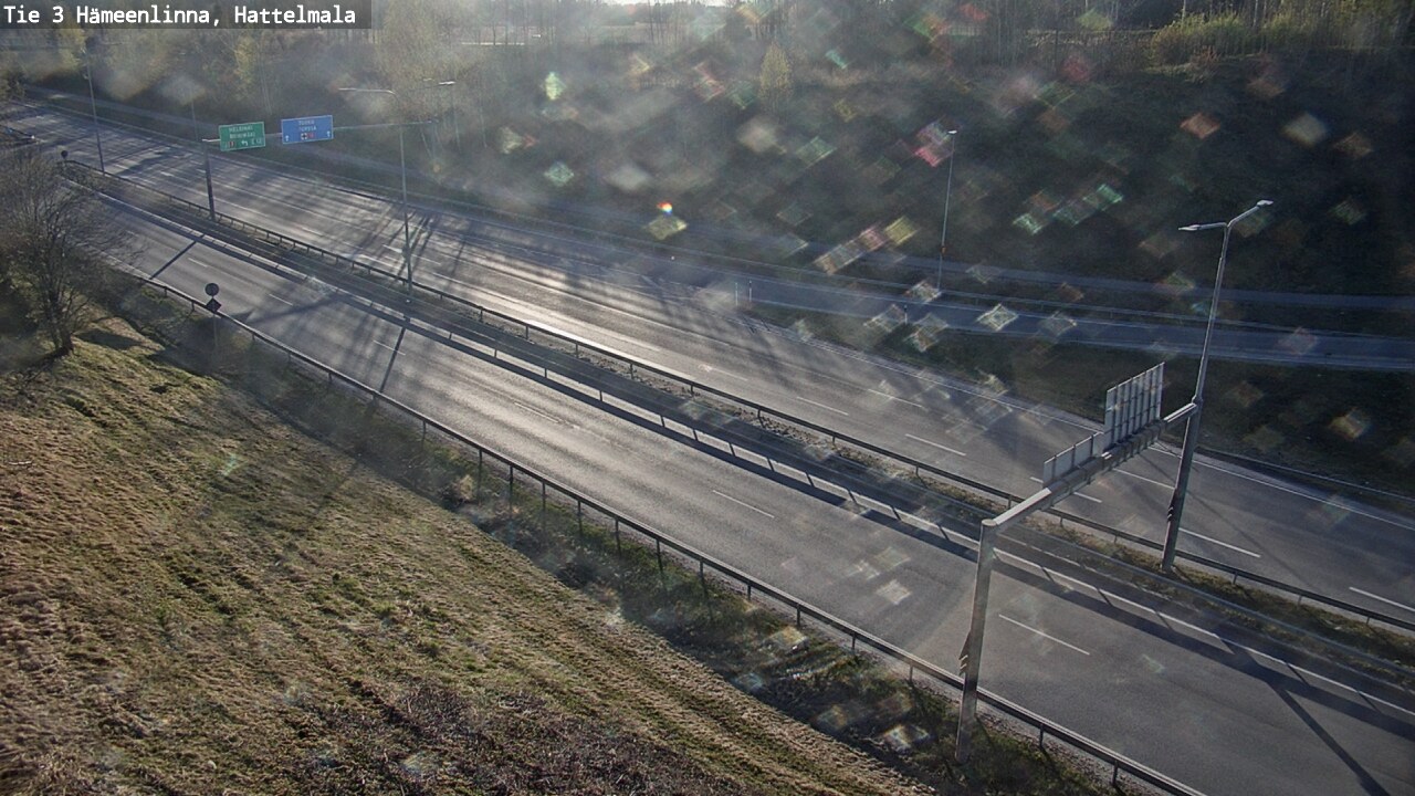 Weather Camera Image Road 3 Hämeenlinna, Hattelmala, Hämeenlinna, Kanta-Häme