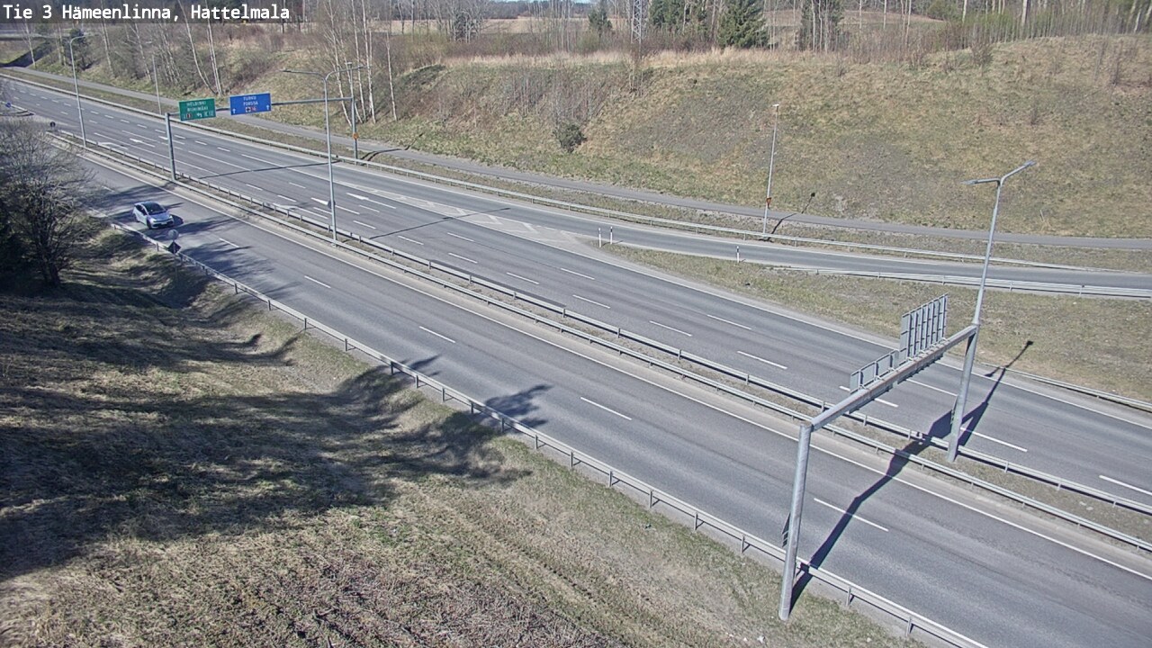 Weather Camera Image Road 3 Hämeenlinna, Hattelmala, Hämeenlinna, Kanta-Häme