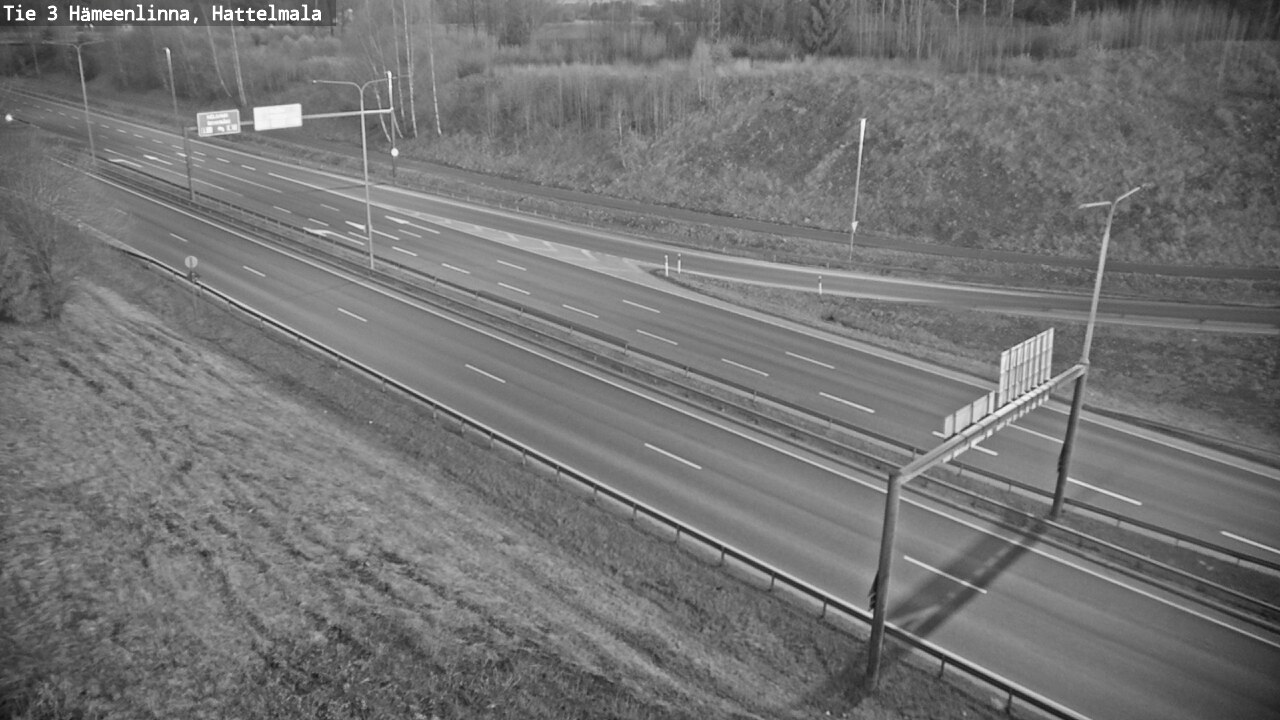 Weather Camera Image Road 3 Hämeenlinna, Hattelmala, Hämeenlinna, Kanta-Häme