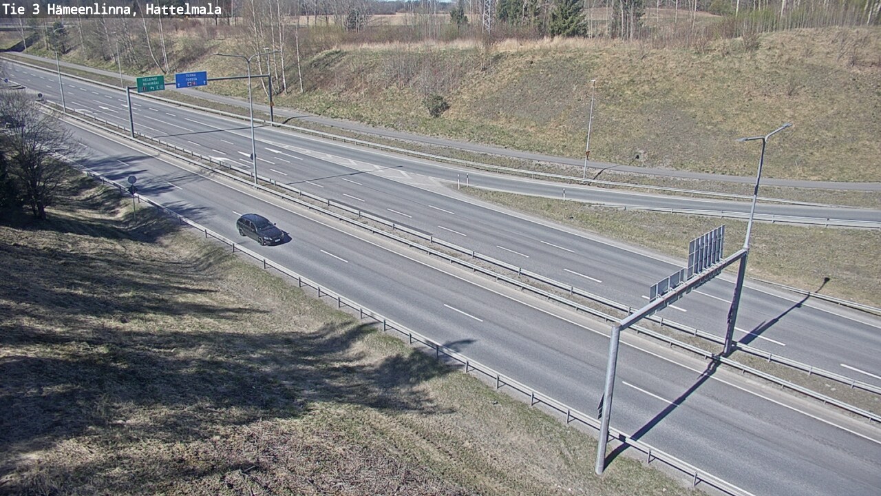 Weather Camera Image Road 3 Hämeenlinna, Hattelmala, Hämeenlinna, Kanta-Häme