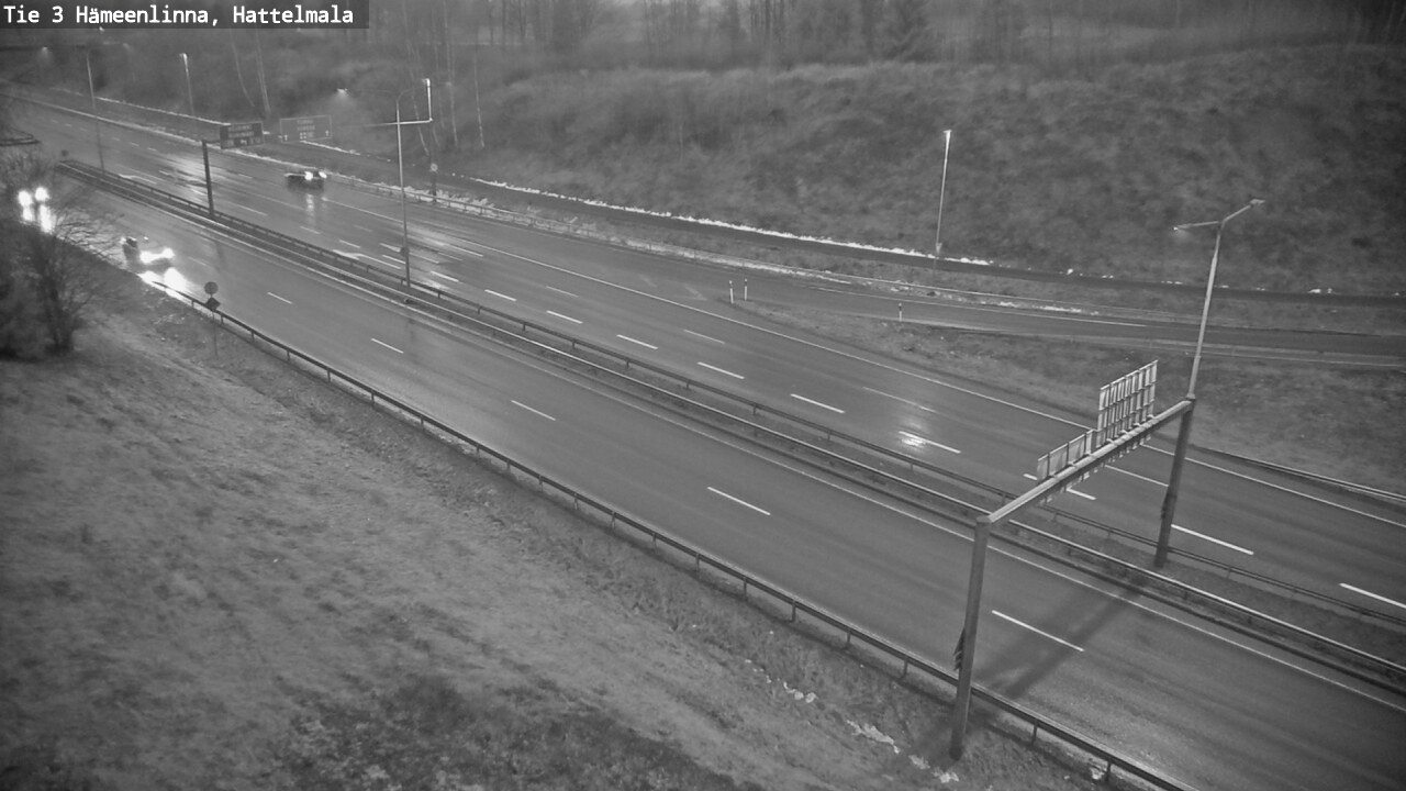 Weather Camera Image Road 3 Hämeenlinna, Hattelmala, Hämeenlinna, Kanta-Häme