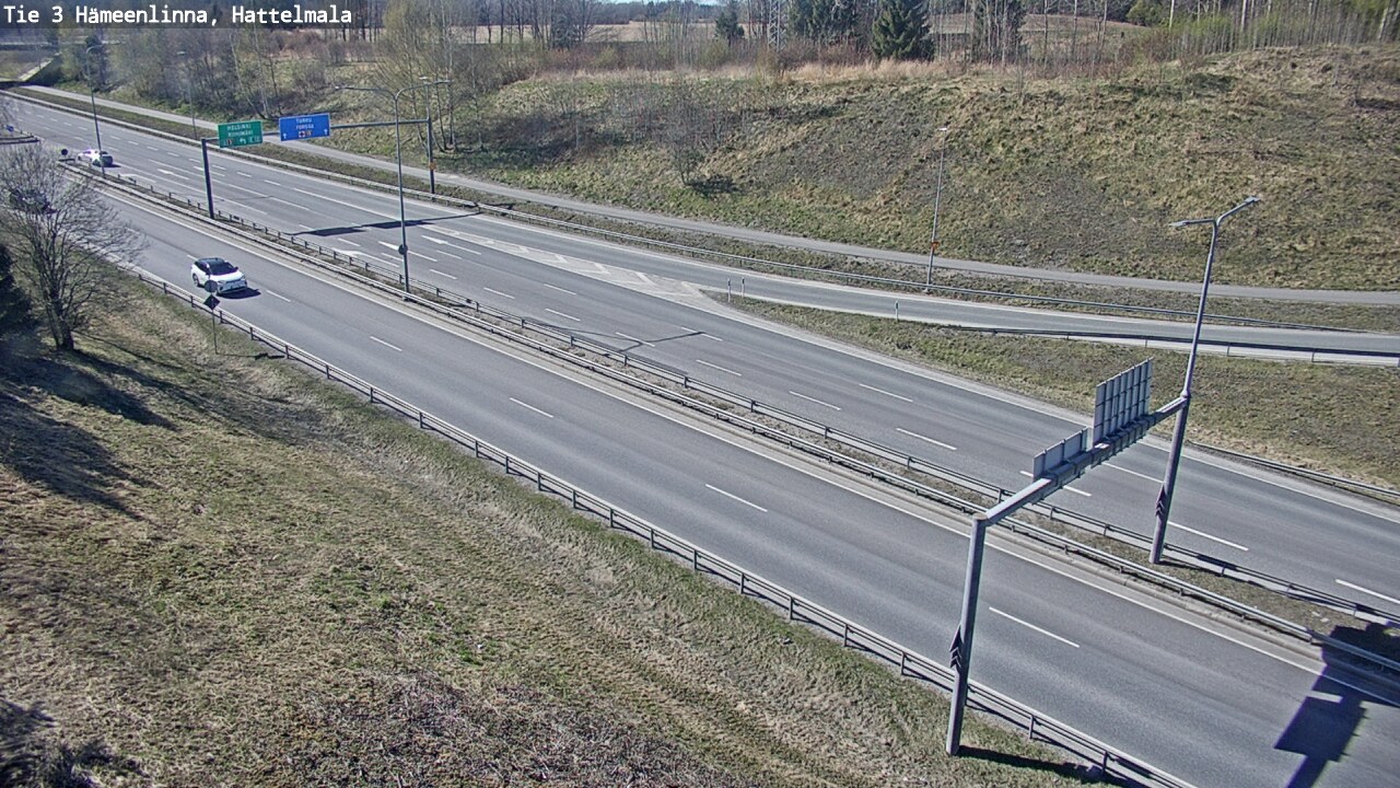 Weather Camera Image Road 3 Hämeenlinna, Hattelmala, Hämeenlinna, Kanta-Häme