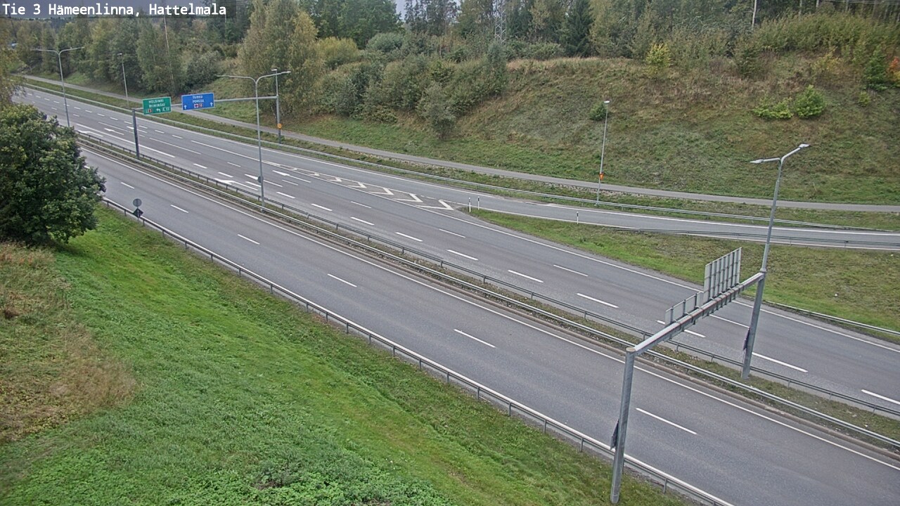 Weather Camera Image Road 3 Hämeenlinna, Hattelmala, Hämeenlinna, Kanta-Häme