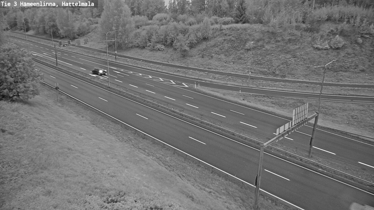 Weather Camera Image Road 3 Hämeenlinna, Hattelmala, Hämeenlinna, Kanta-Häme