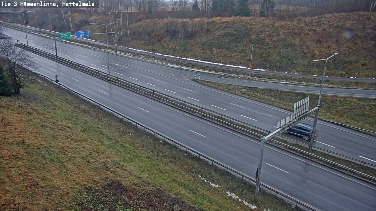 Weather Camera Image Road 3 Hämeenlinna, Hattelmala, Hämeenlinna, Kanta-Häme