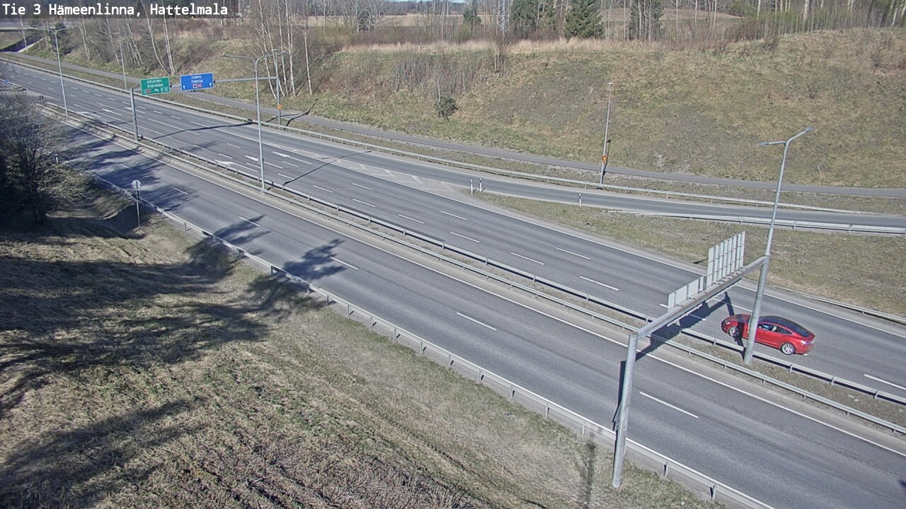 Weather Camera Image Road 3 Hämeenlinna, Hattelmala, Hämeenlinna, Kanta-Häme