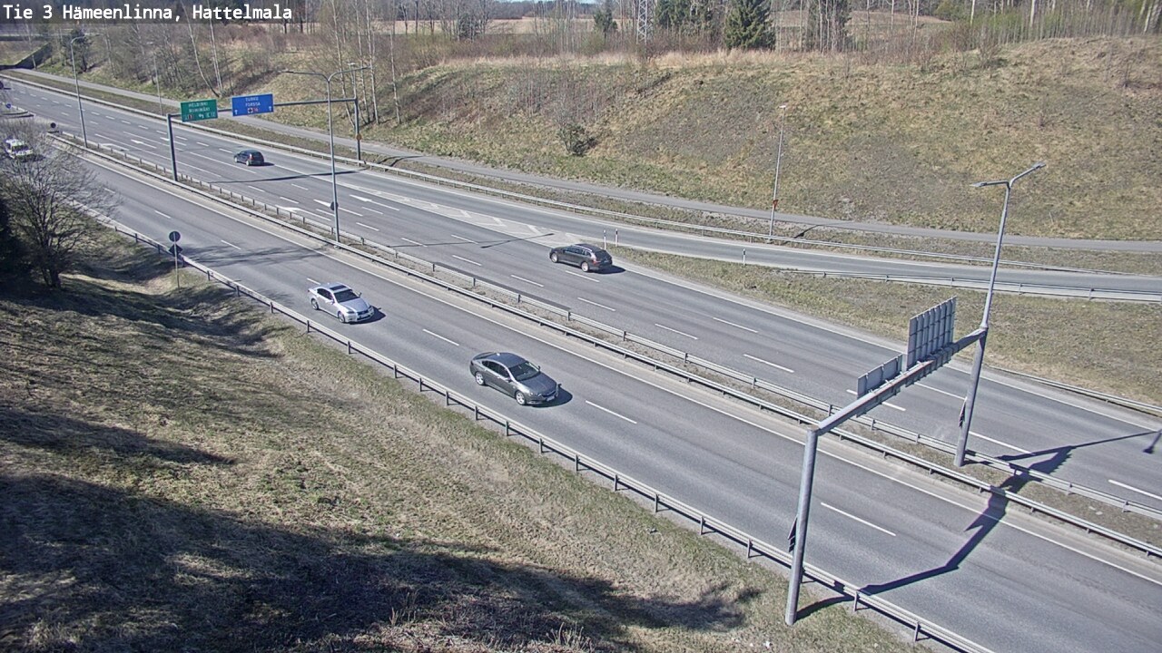 Weather Camera Image Road 3 Hämeenlinna, Hattelmala, Hämeenlinna, Kanta-Häme