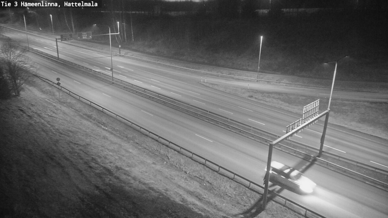Weather Camera Image Road 3 Hämeenlinna, Hattelmala, Hämeenlinna, Kanta-Häme