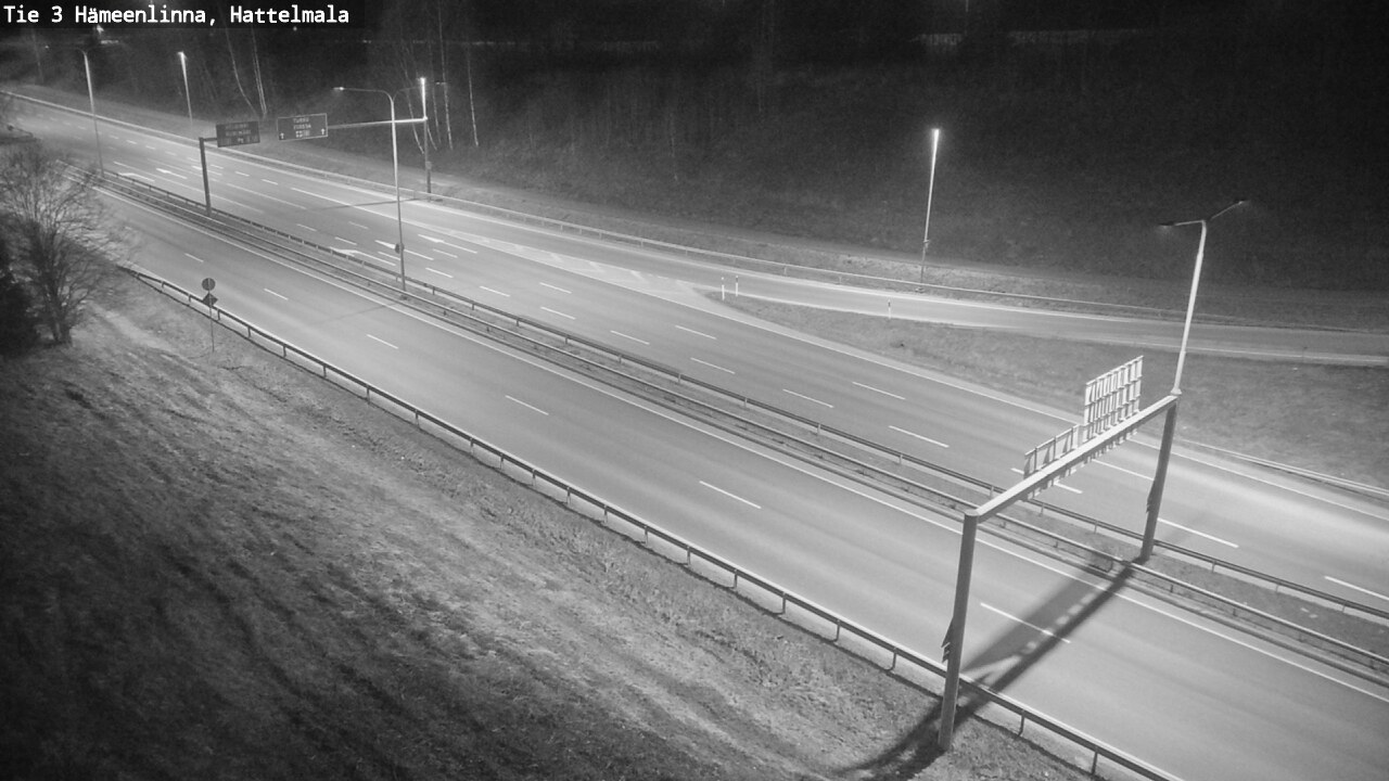Weather Camera Image Road 3 Hämeenlinna, Hattelmala, Hämeenlinna, Kanta-Häme