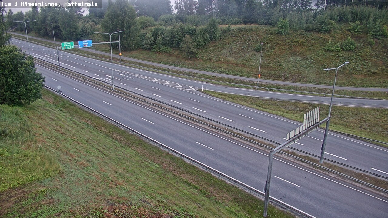 Weather Camera Image Road 3 Hämeenlinna, Hattelmala, Hämeenlinna, Kanta-Häme