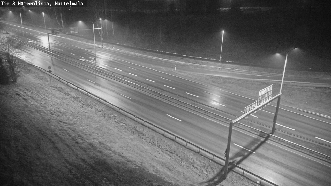 Weather Camera Image Road 3 Hämeenlinna, Hattelmala, Hämeenlinna, Kanta-Häme