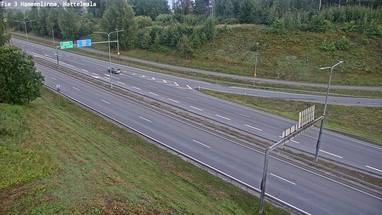 Weather Camera Image Road 3 Hämeenlinna, Hattelmala, Hämeenlinna, Kanta-Häme