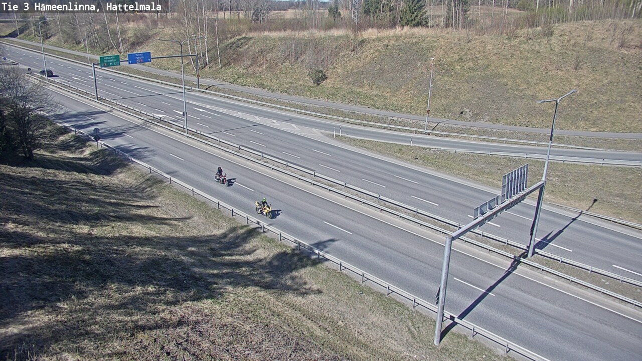 Weather Camera Image Road 3 Hämeenlinna, Hattelmala, Hämeenlinna, Kanta-Häme