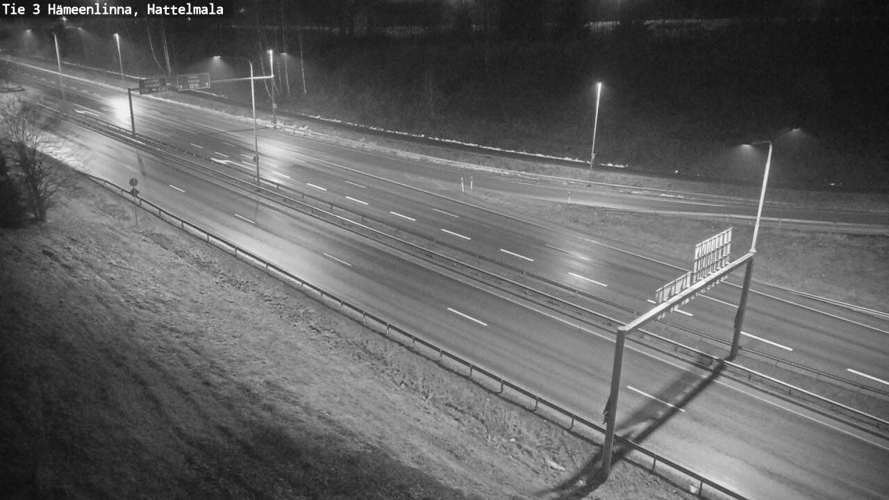 Weather Camera Image Road 3 Hämeenlinna, Hattelmala, Hämeenlinna, Kanta-Häme