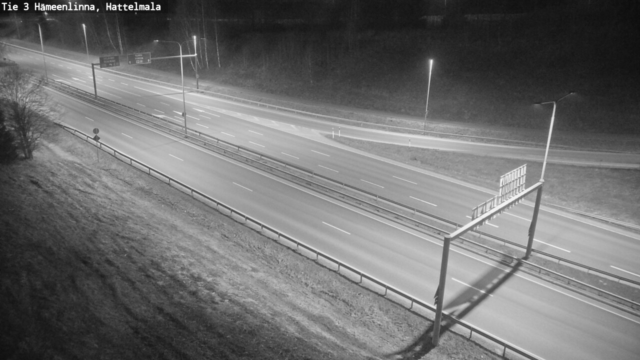 Weather Camera Image Road 3 Hämeenlinna, Hattelmala, Hämeenlinna, Kanta-Häme