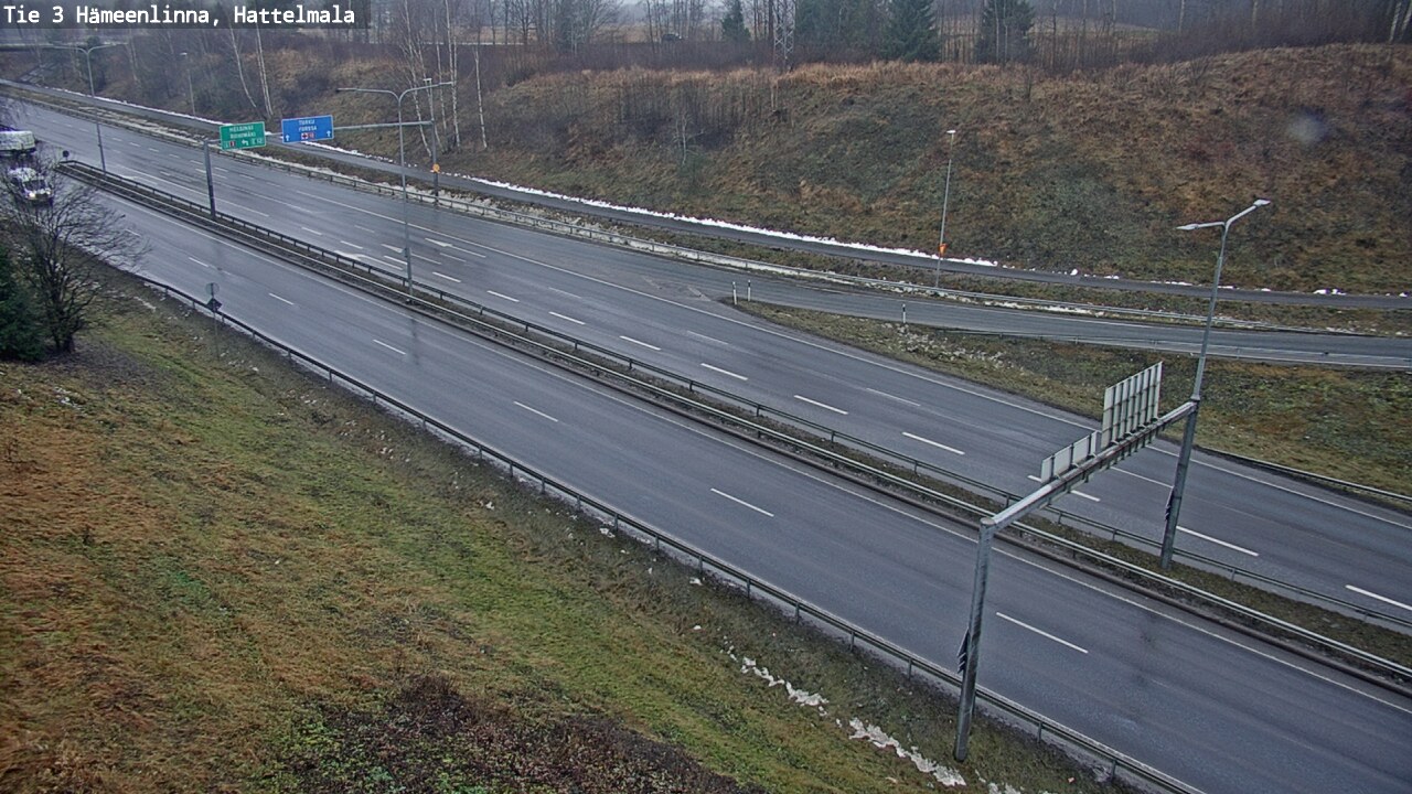 Weather Camera Image Road 3 Hämeenlinna, Hattelmala, Hämeenlinna, Kanta-Häme