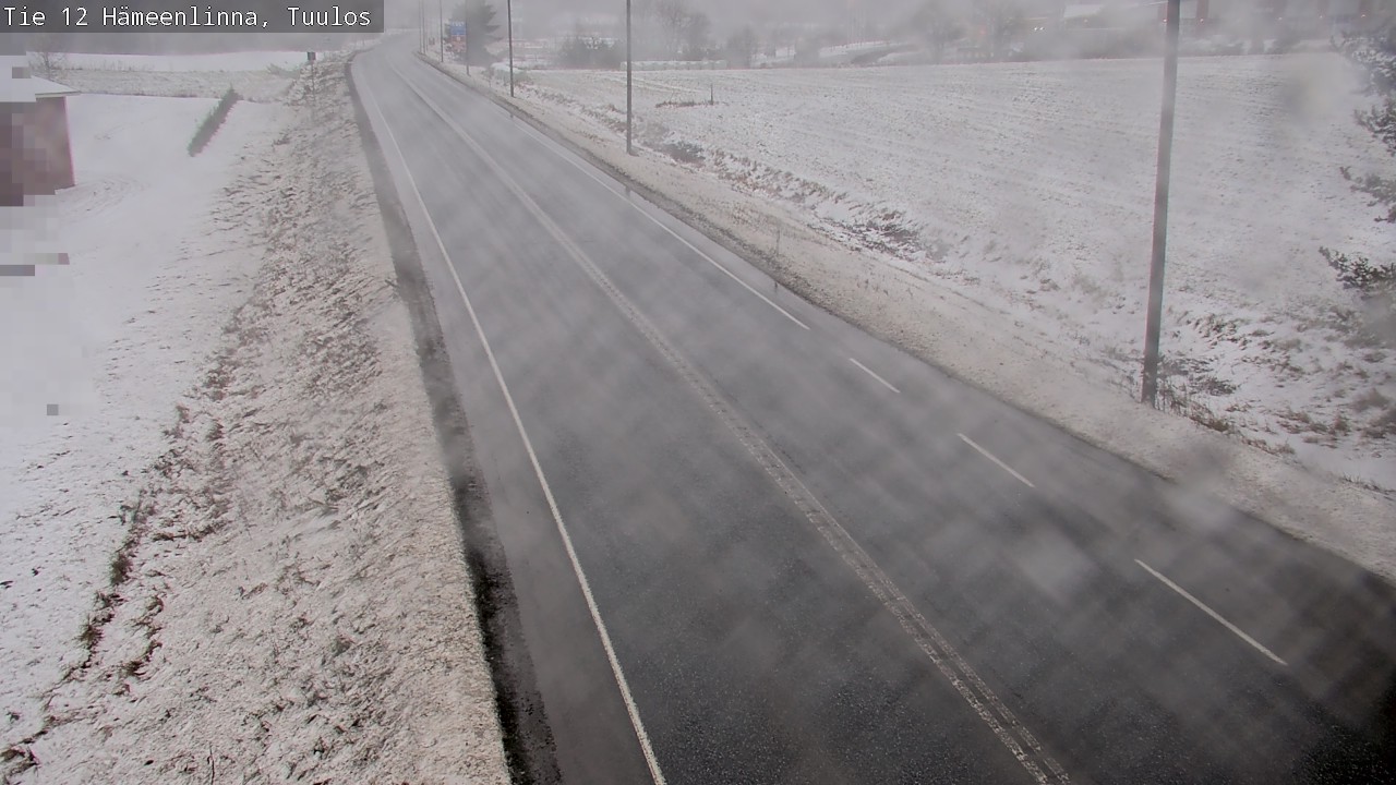 Weather Camera Image Väg 12 Hämeenlinna, Tuulos, Hämeenlinna, Kanta-Häme