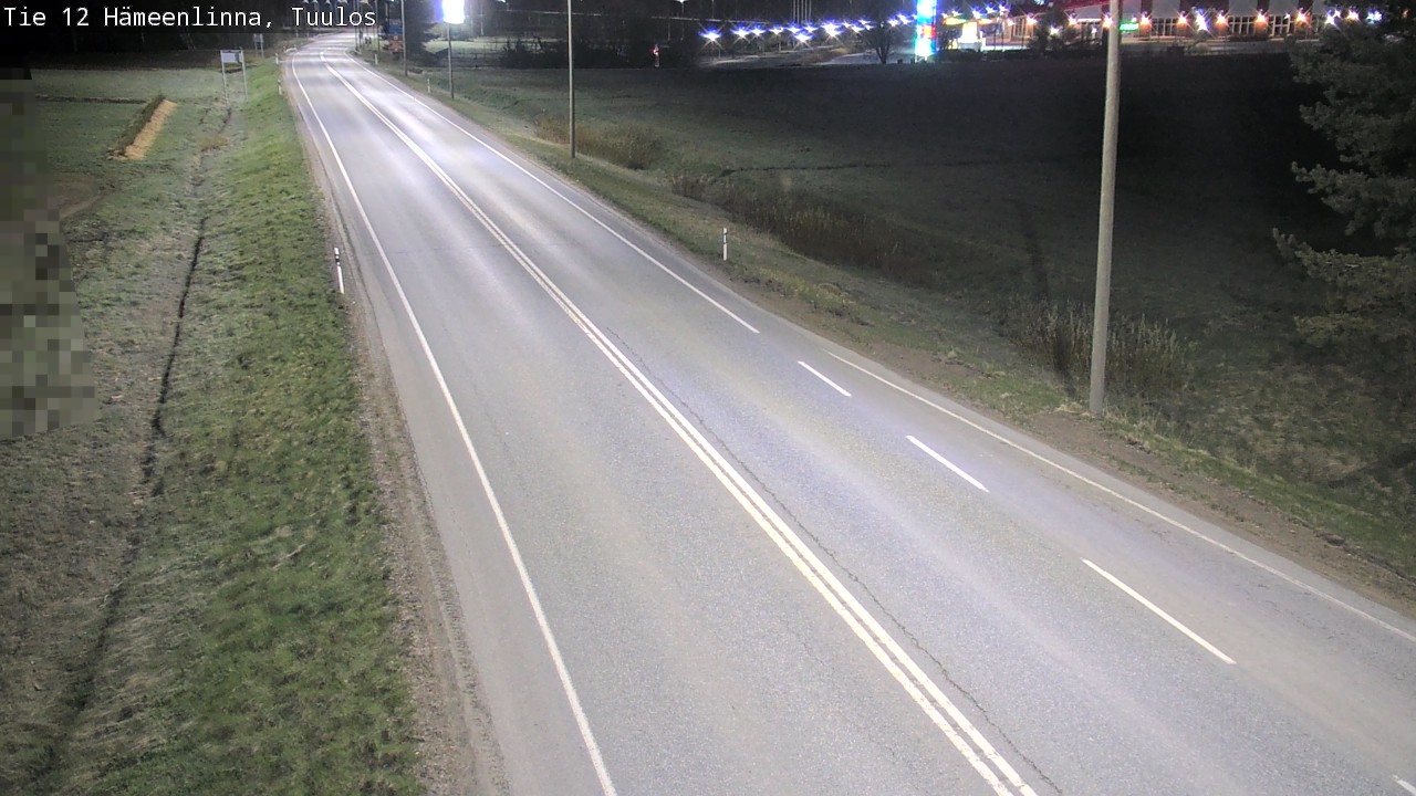 Weather Camera Image Road 12 Hämeenlinna, Tuulos, Hämeenlinna, Kanta-Häme