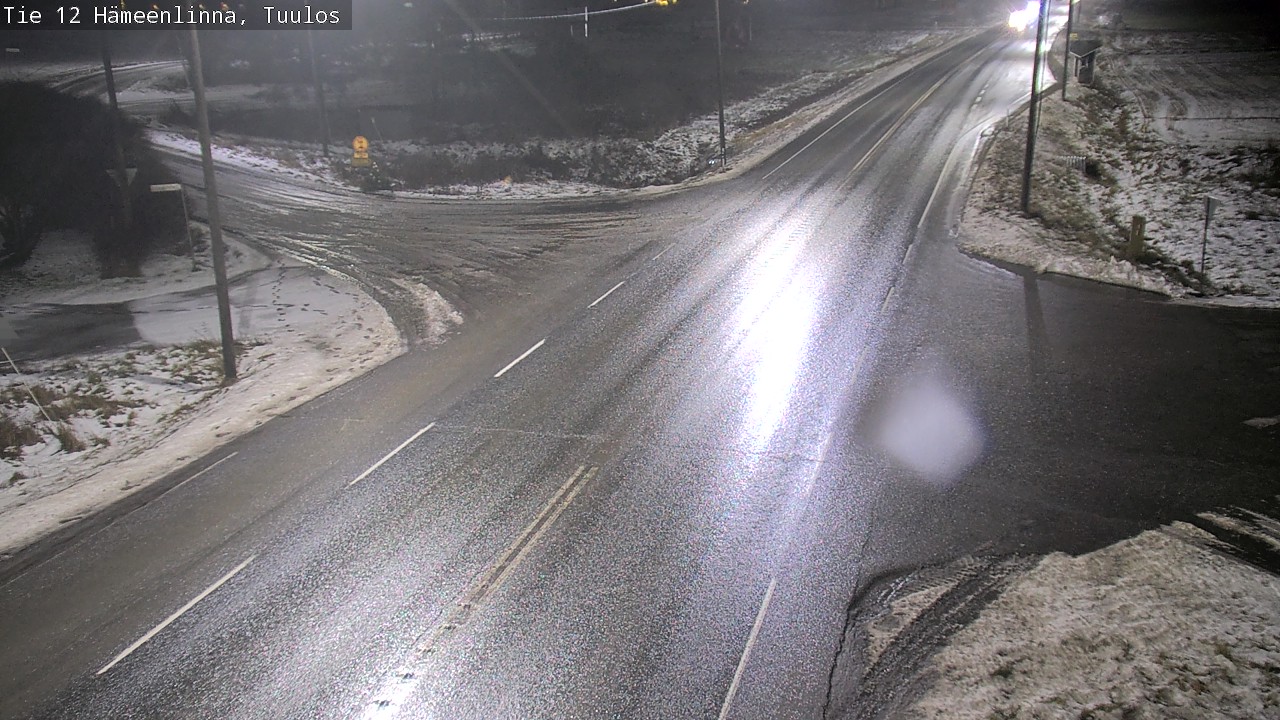 Weather Camera Image Väg 12 Hämeenlinna, Tuulos, Hämeenlinna, Kanta-Häme