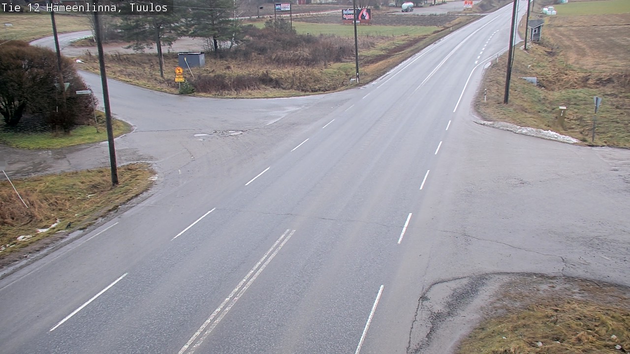 Weather Camera Image Väg 12 Hämeenlinna, Tuulos, Hämeenlinna, Kanta-Häme