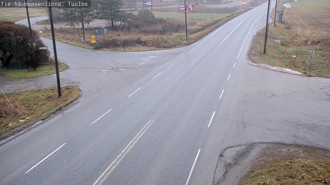 Weather Camera Image Väg 12 Hämeenlinna, Tuulos, Hämeenlinna, Kanta-Häme