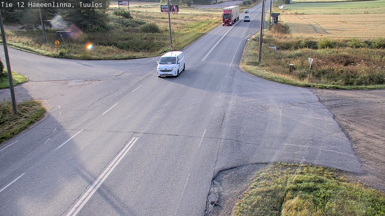 Weather Camera Image Road 12 Hämeenlinna, Tuulos, Hämeenlinna, Kanta-Häme