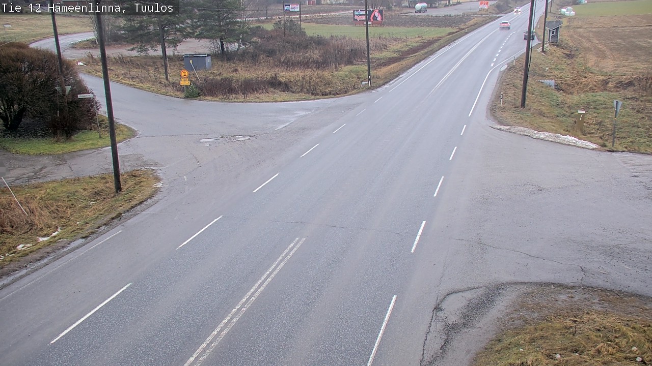 Weather Camera Image Väg 12 Hämeenlinna, Tuulos, Hämeenlinna, Kanta-Häme