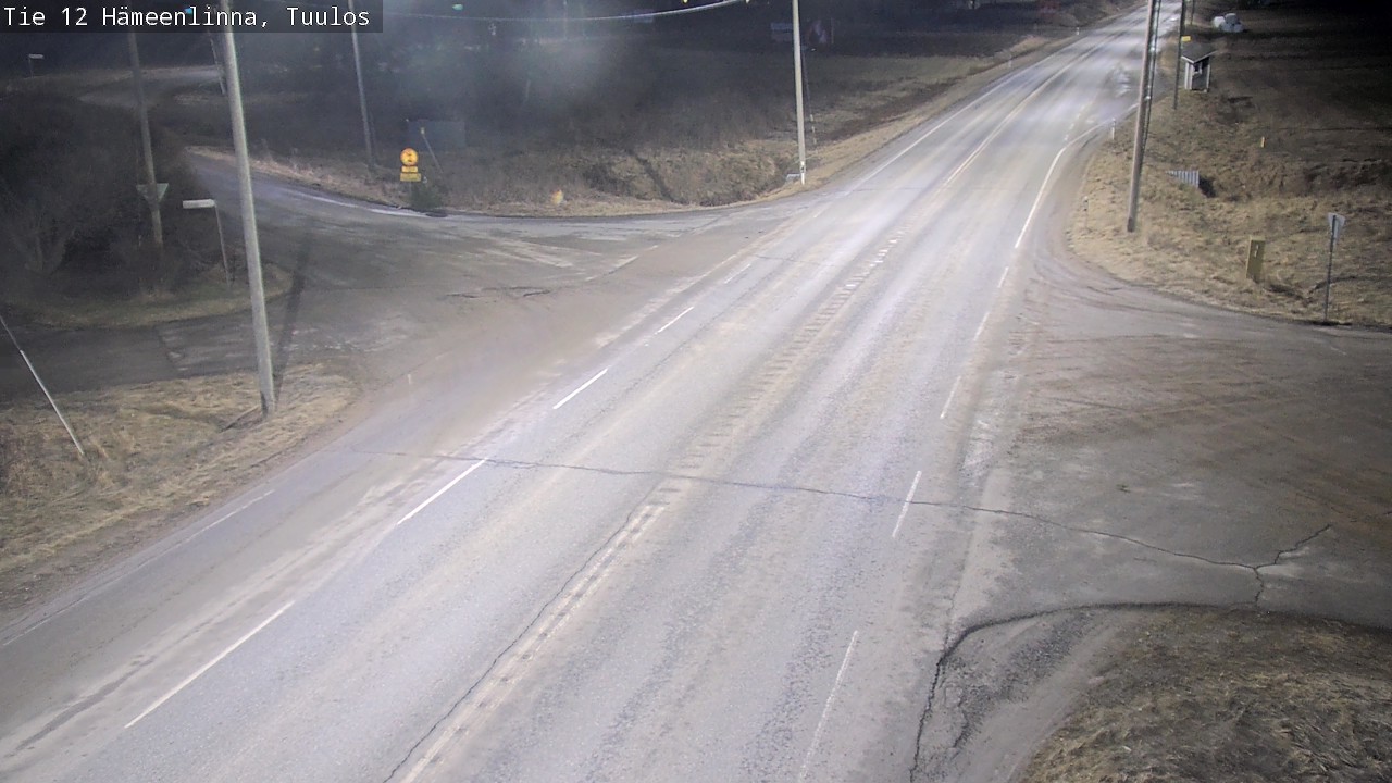 Weather Camera Image Road 12 Hämeenlinna, Tuulos, Hämeenlinna, Kanta-Häme