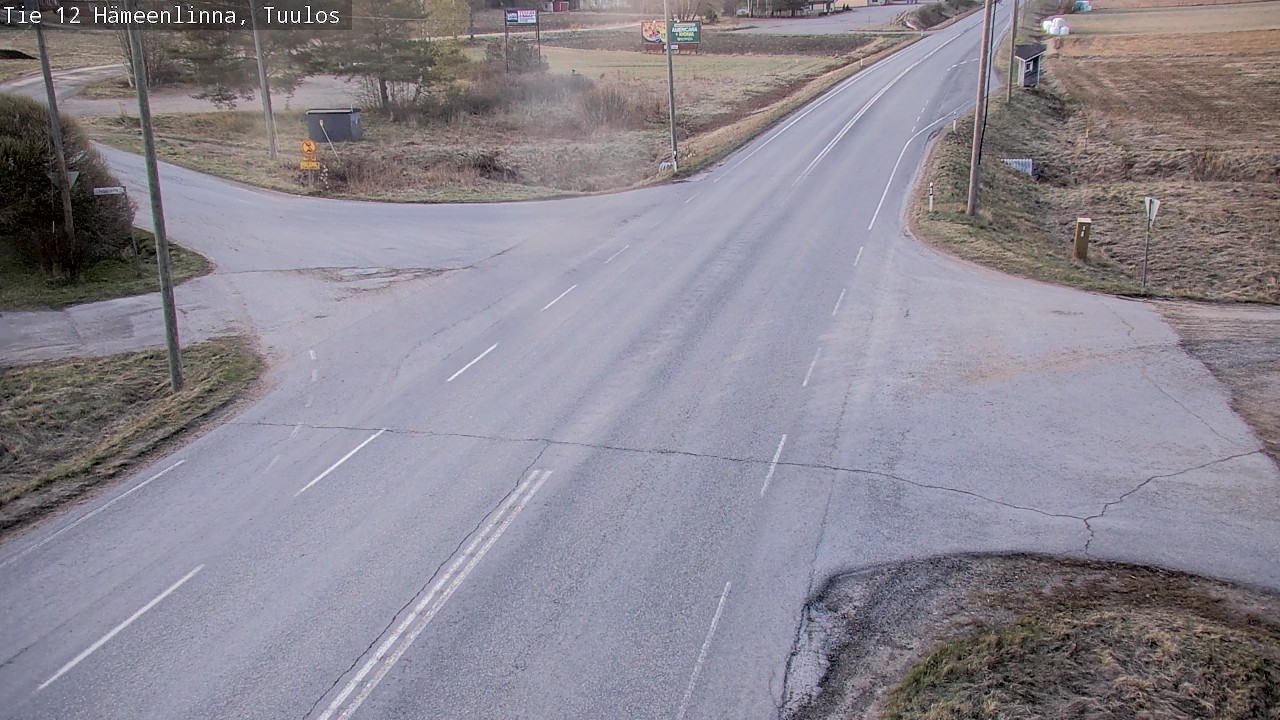 Weather Camera Image Road 12 Hämeenlinna, Tuulos, Hämeenlinna, Kanta-Häme